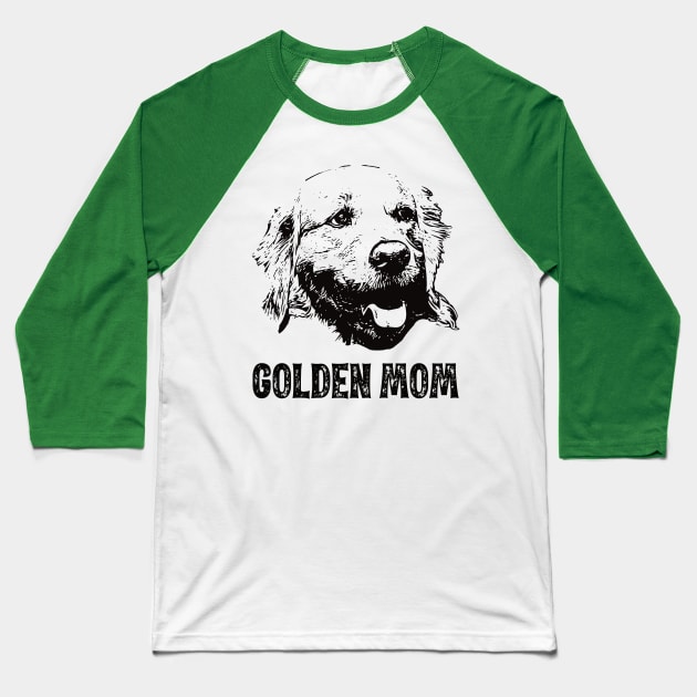 Golden Mom - Golden Retriever Mom Baseball T-Shirt by DoggyStyles